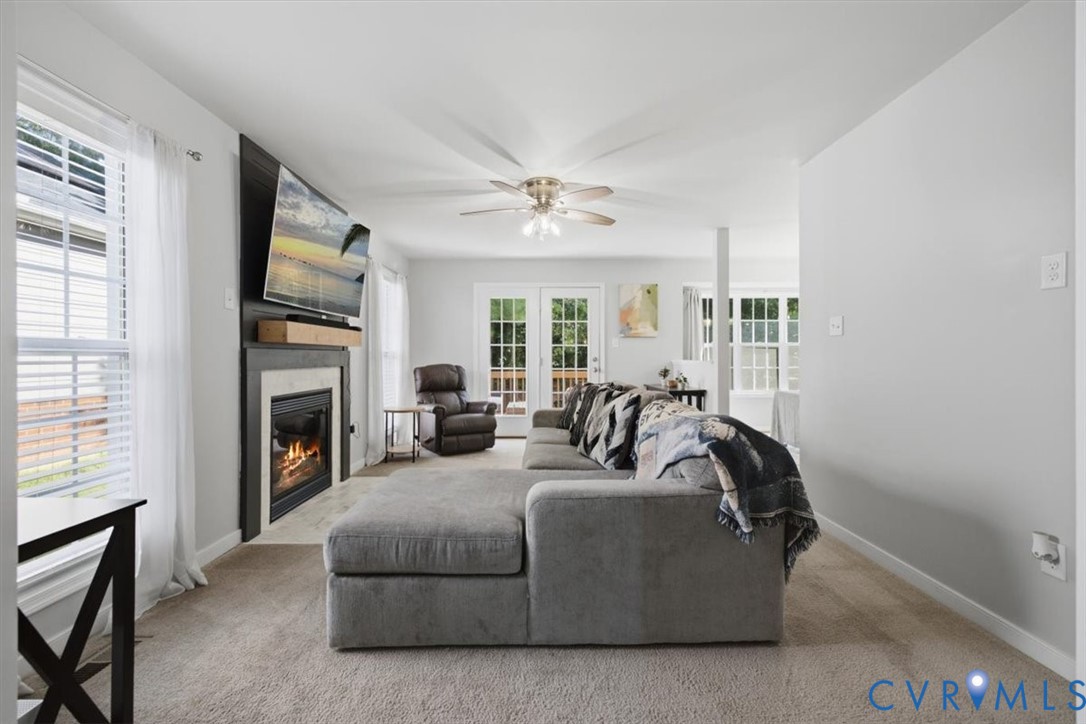 9819 Garden Ridge Place Chesterfield, VA 23832 - Photo 6 of 40 Family room right off eat in kitchen with gas fire