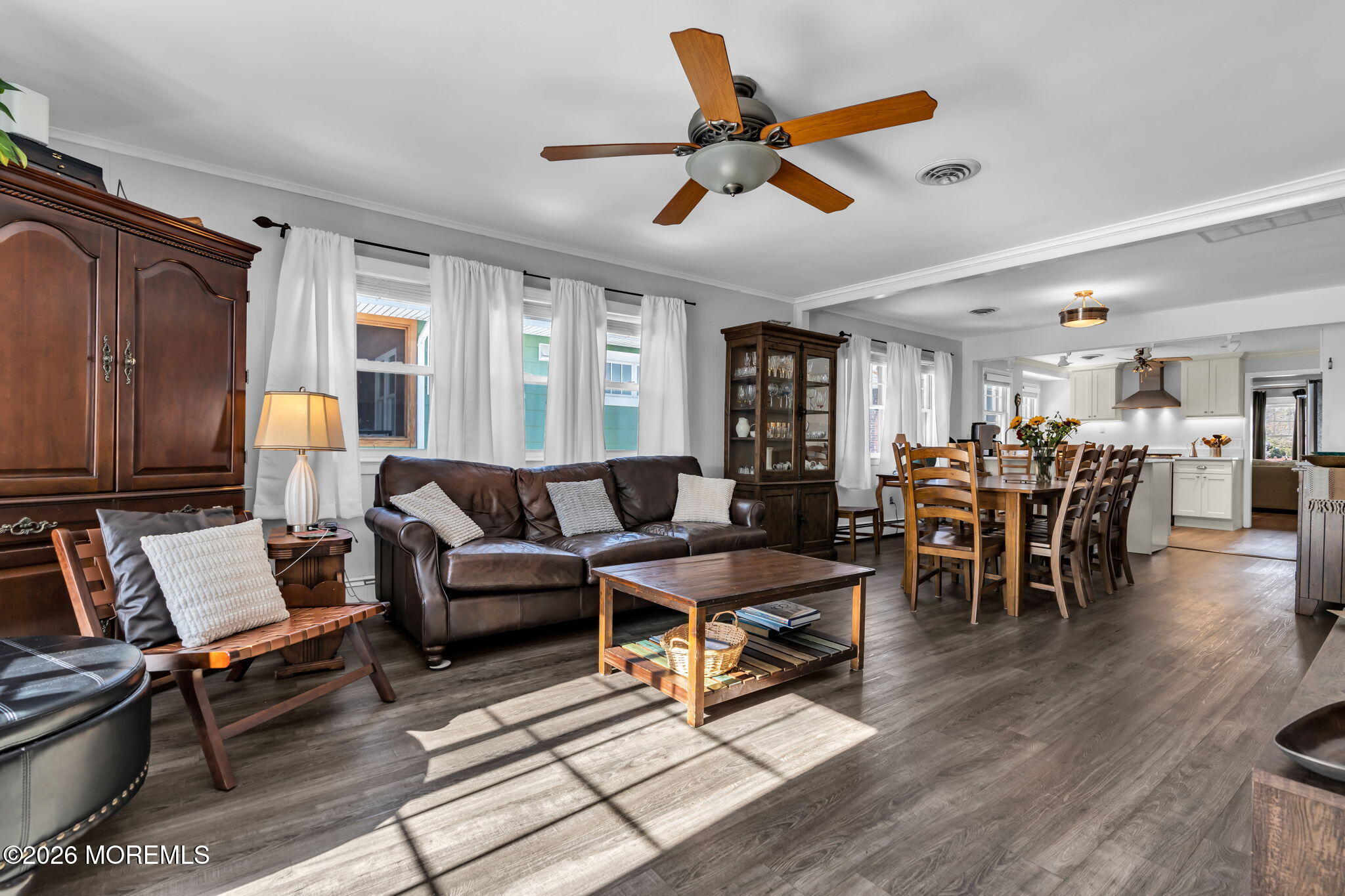 712 McLean Avenue Point Pleasant Beach, NJ 08742 - Photo 3 of 48 a living room with furniture and a large window