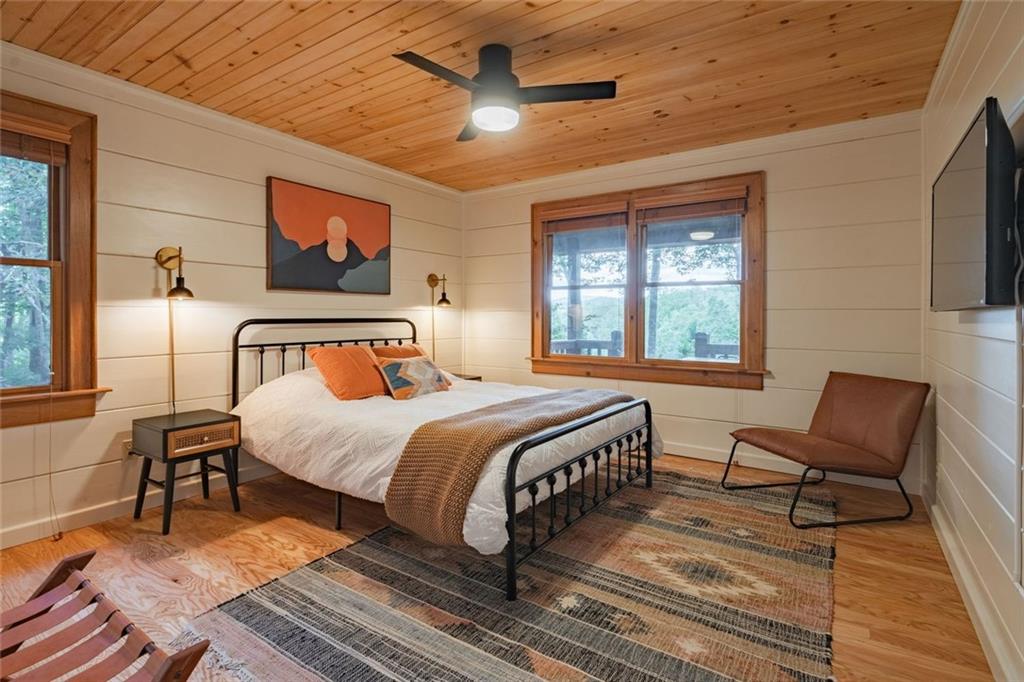 140 Black Oaks Road Cherry Log, GA 30522 - Photo 14 of 85 a bedroom with bed and window
