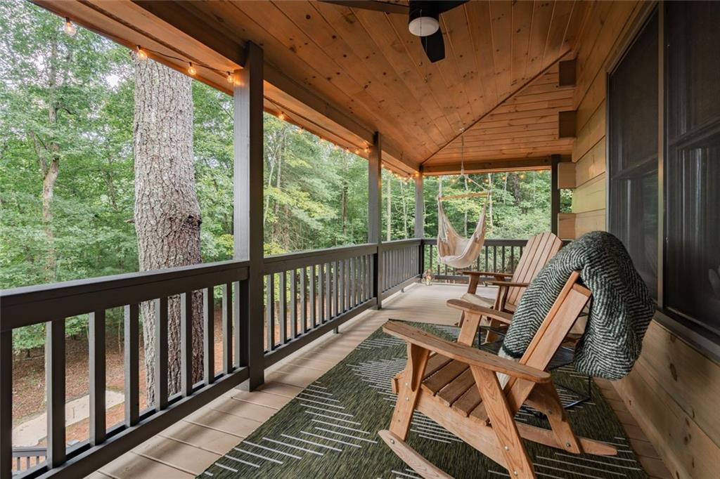 140 Black Oaks Road Cherry Log, GA 30522 - Photo 55 of 85 a view of balcony with furniture and wooden deck