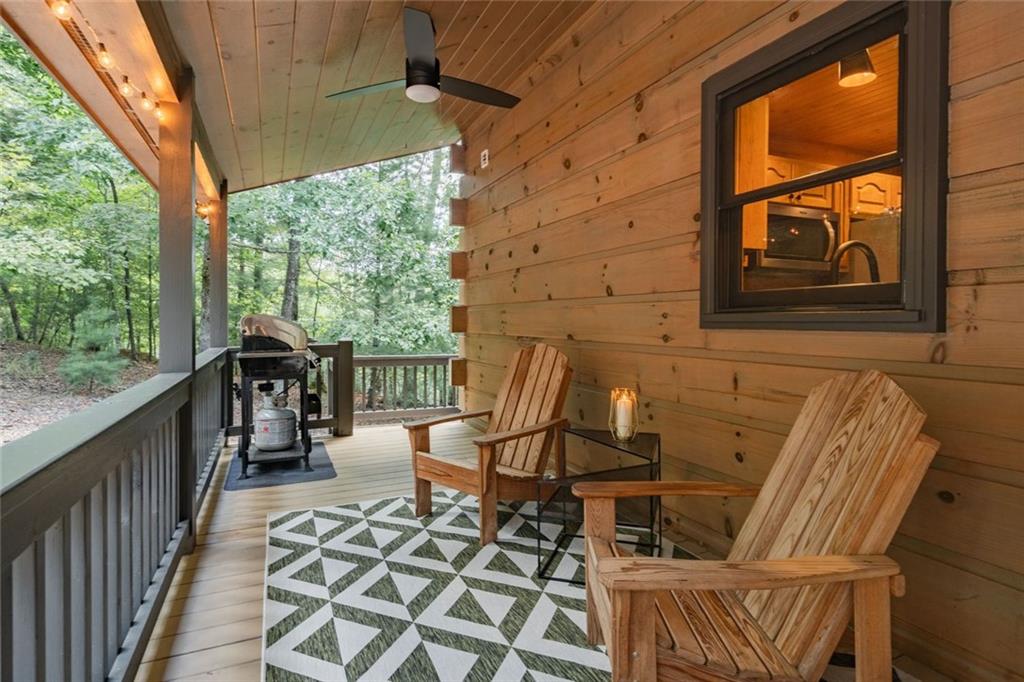 140 Black Oaks Road Cherry Log, GA 30522 - Photo 56 of 85 a view of a chairs and table in the balcony