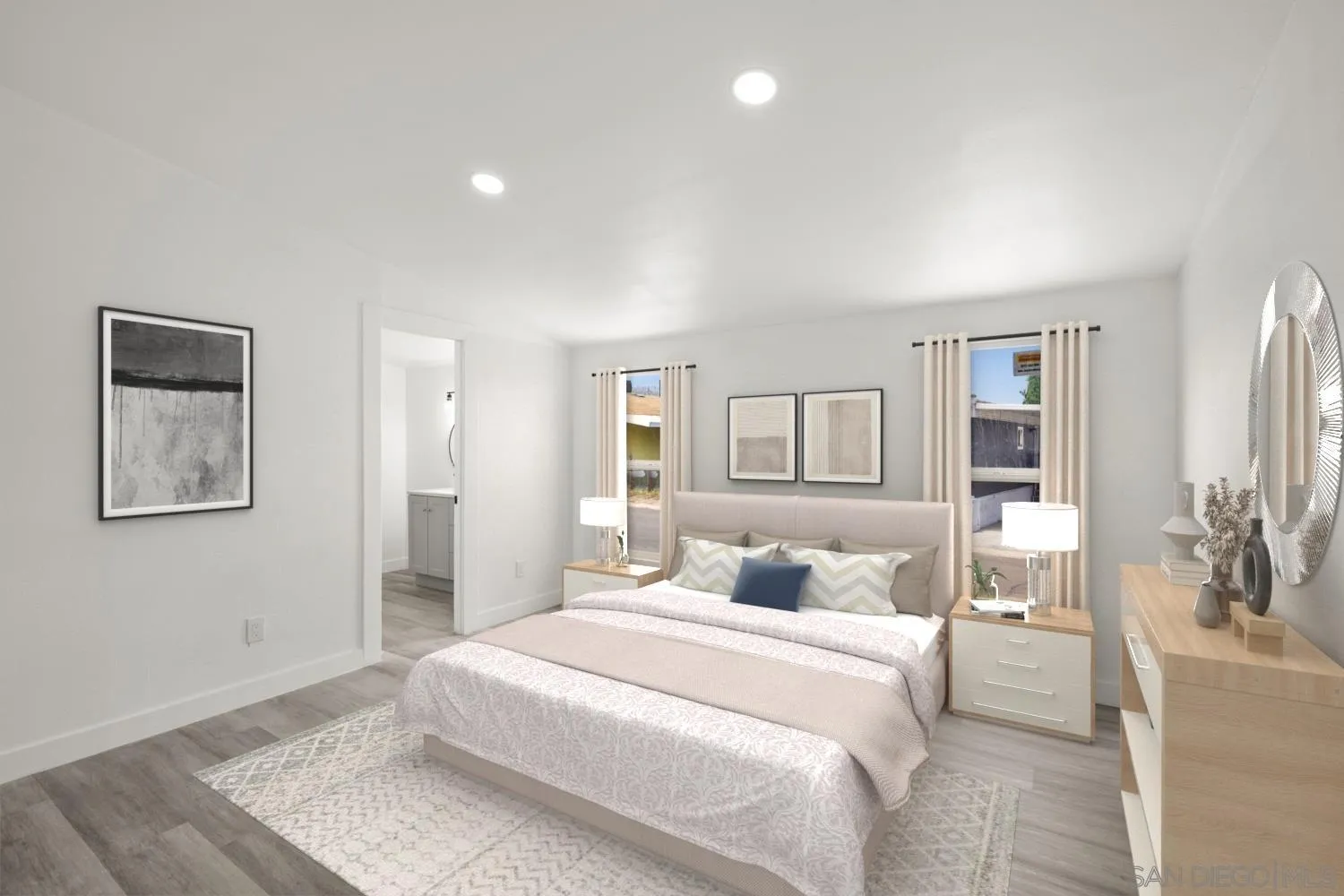 10767 Jamacha Boulevard, Unit SPC 62 Spring Valley, CA 91978 - Photo 11 of 25 a bedroom with a large bed and a painting on the wall