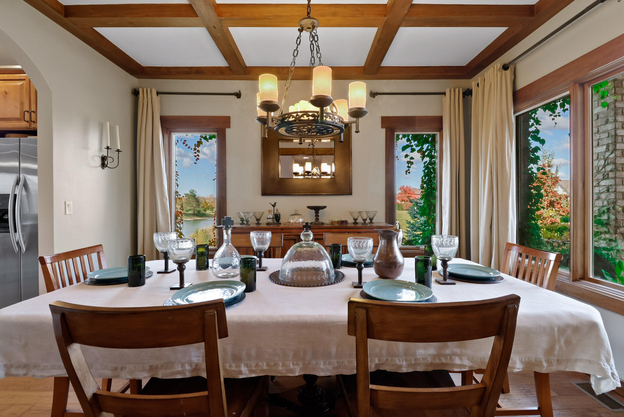 10380 Doubletree Drive South Crown Point, IN 46307 - Photo 15 of 80 a view of a dining room with furniture window and outside view