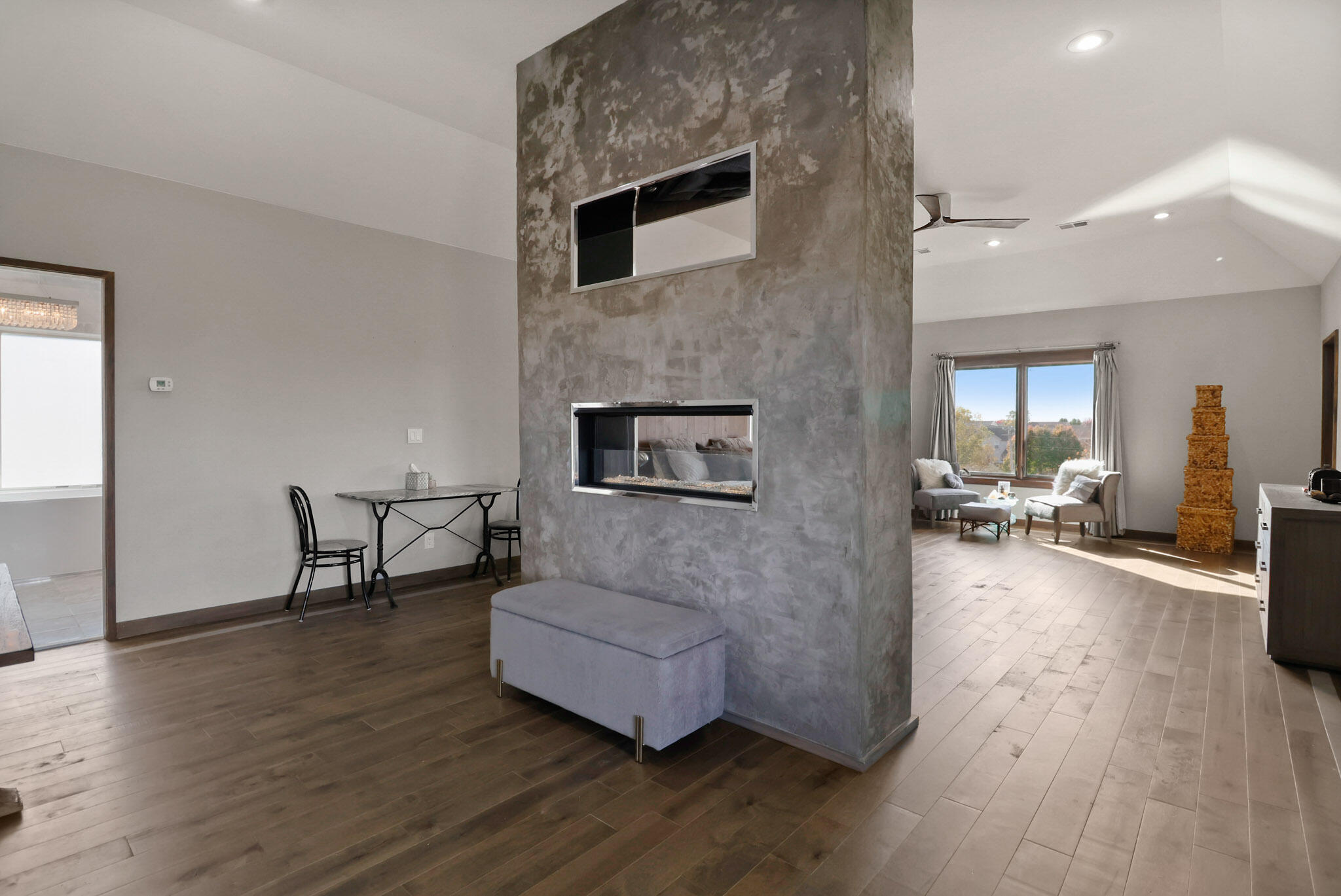 10380 Doubletree Drive South Crown Point, IN 46307 - Photo 41 of 80 a living room with furniture and a fireplace