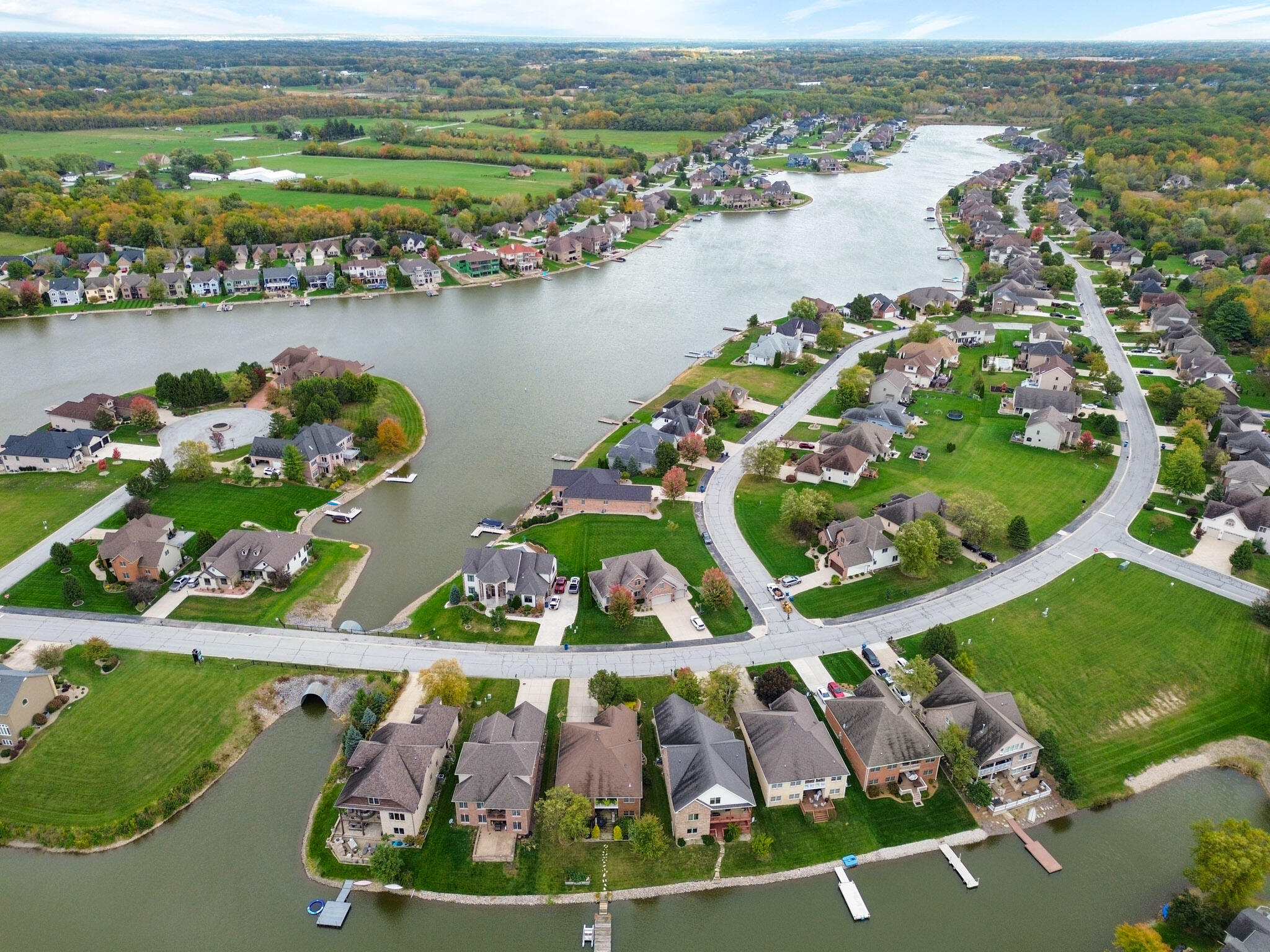 10380 Doubletree Drive South Crown Point, IN 46307 - Photo 78 of 80 a view of a city and lake view