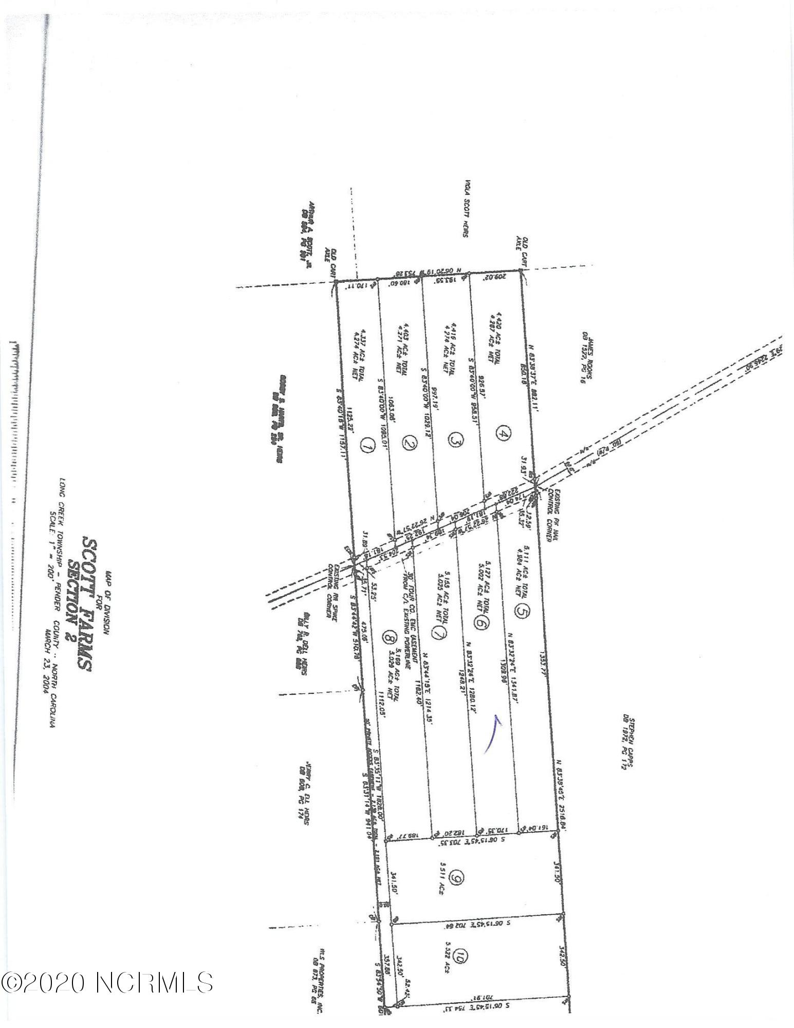 Lot 6 Scott Road Rocky Point, NC 28457 - Photo 7 of 8 plat map