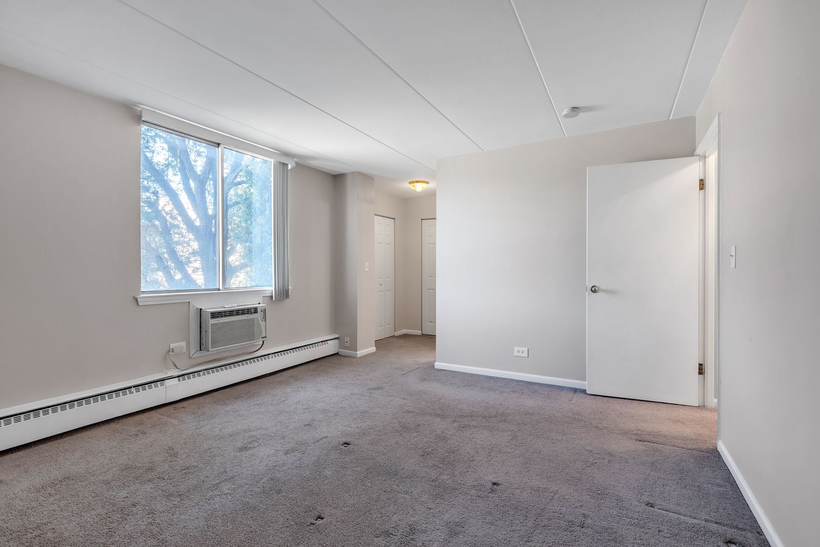 225 South Rohlwing Road, Unit 218 Palatine, IL 60074 - Photo 8 of 20 an empty room with windows and closet