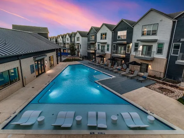 a view of a house with pool