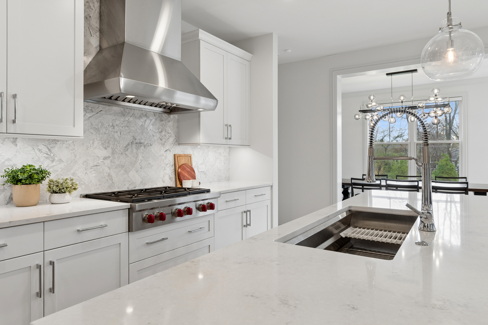 1759 Provenance Way Northbrook, IL 60062 - Photo 12 of 38 a kitchen with stainless steel appliances a stove a sink and a counter space