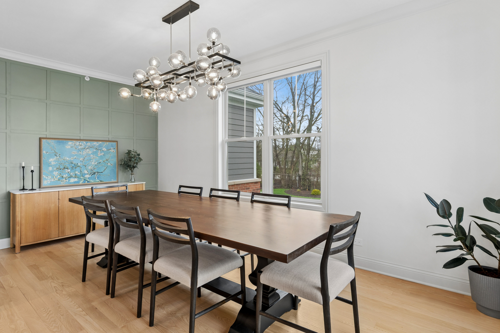 1759 Provenance Way Northbrook, IL 60062 - Photo 16 of 38 a view of a dining room with furniture window and wooden floor