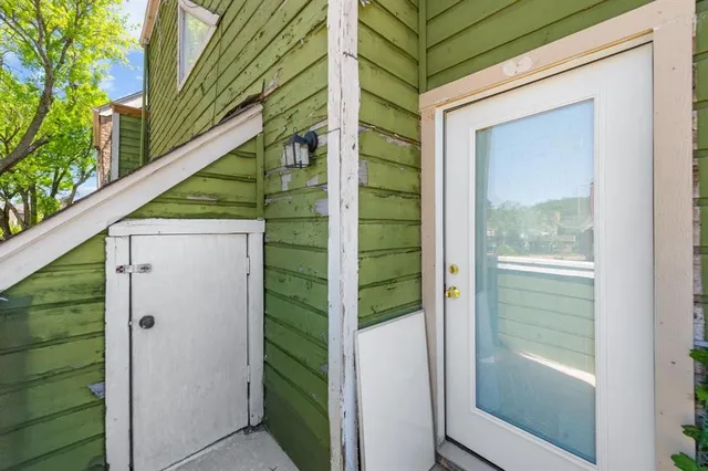 a view of a door and a window in a house