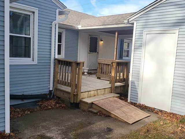 a view of backyard and tree