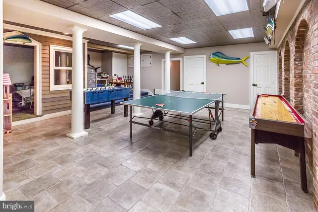 a view of a building with a yard