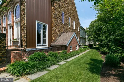 a outdoor view with a seating space