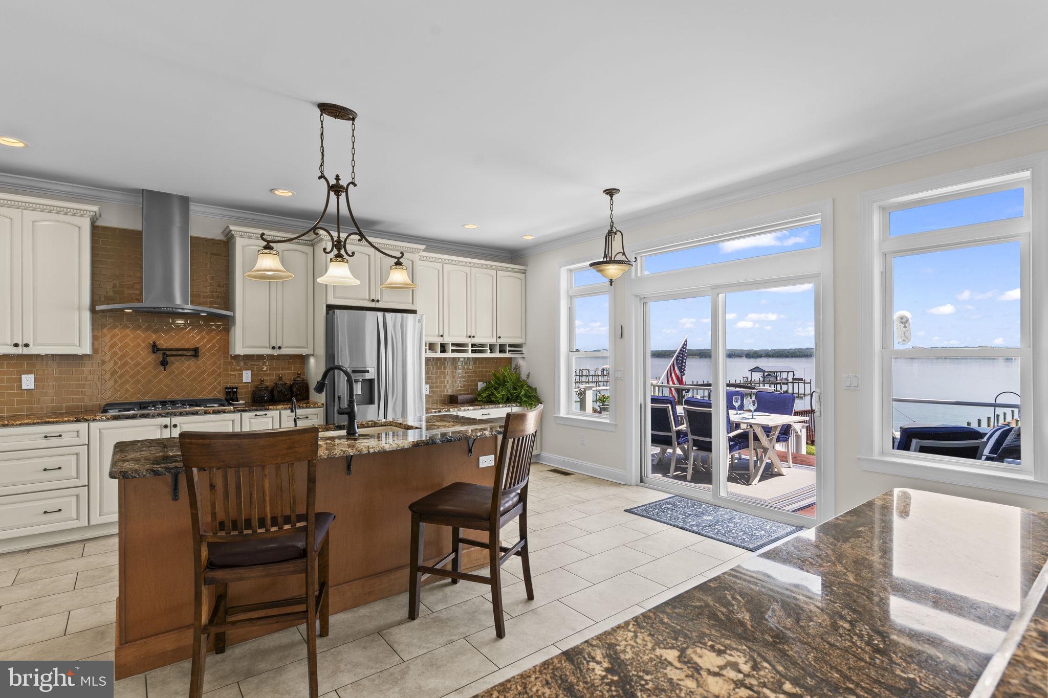24814 Half Pone Point Road Hollywood, MD 20636 - Photo 20 of 80 Gourmet Kitchen with a View