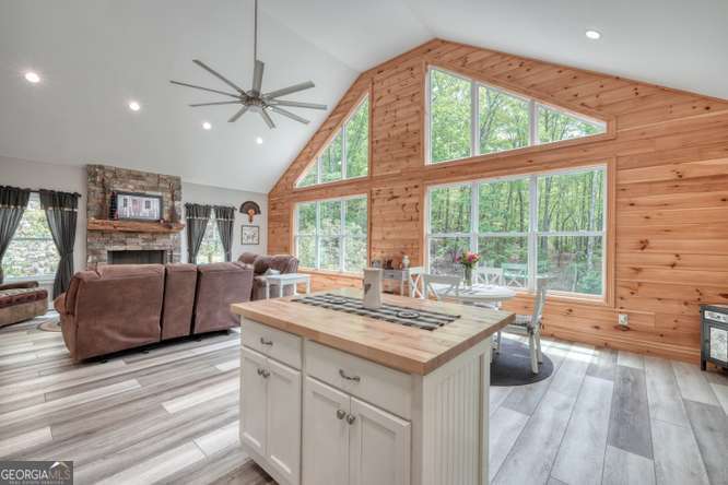 478 Flat Top Road, Unit 6 Young Harris, GA 30582 - Photo 45 of 70 a view of kitchen with furniture and large window