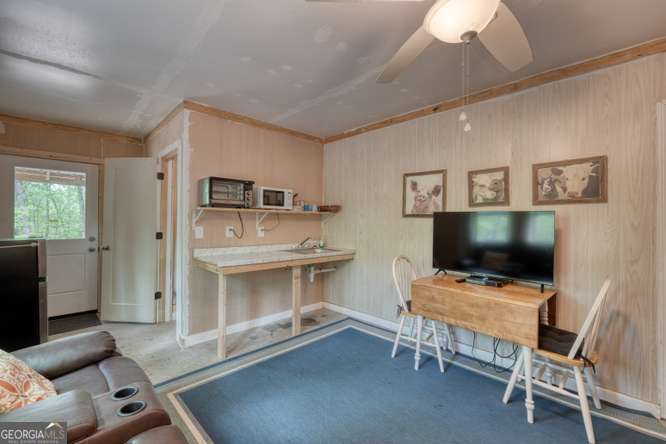 478 Flat Top Road, Unit 6 Young Harris, GA 30582 - Photo 51 of 70 a view of kitchen with furniture and flat screen tv