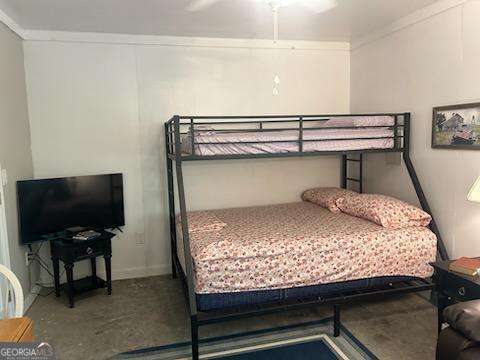 478 Flat Top Road, Unit 6 Young Harris, GA 30582 - Photo 65 of 70 a bedroom with a bed and a flat screen tv