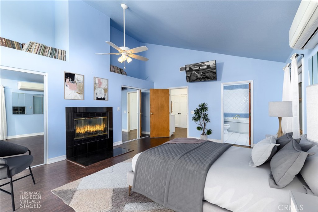 9959 Garibaldi Avenue Arcadia, CA 91007 - Photo 34 of 51 a bedroom with a bed and a flat screen tv