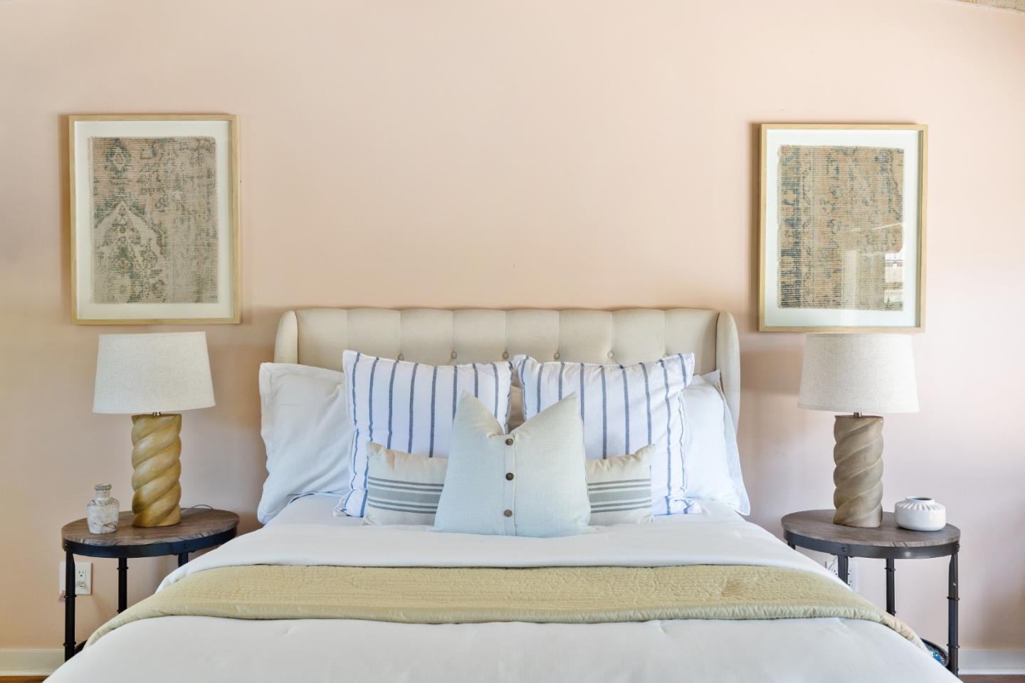 25165 Stewart Place Carmel, CA 93923 - Photo 23 of 51 a bedroom with a bed and wooden floor