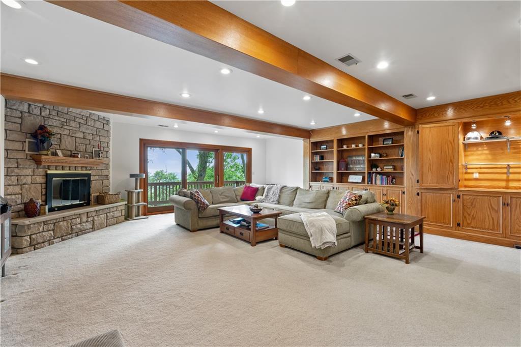 1318 Sky Ridge Drive Pittsburgh, PA 15241 - Photo 12 of 33 a living room with furniture and a fireplace