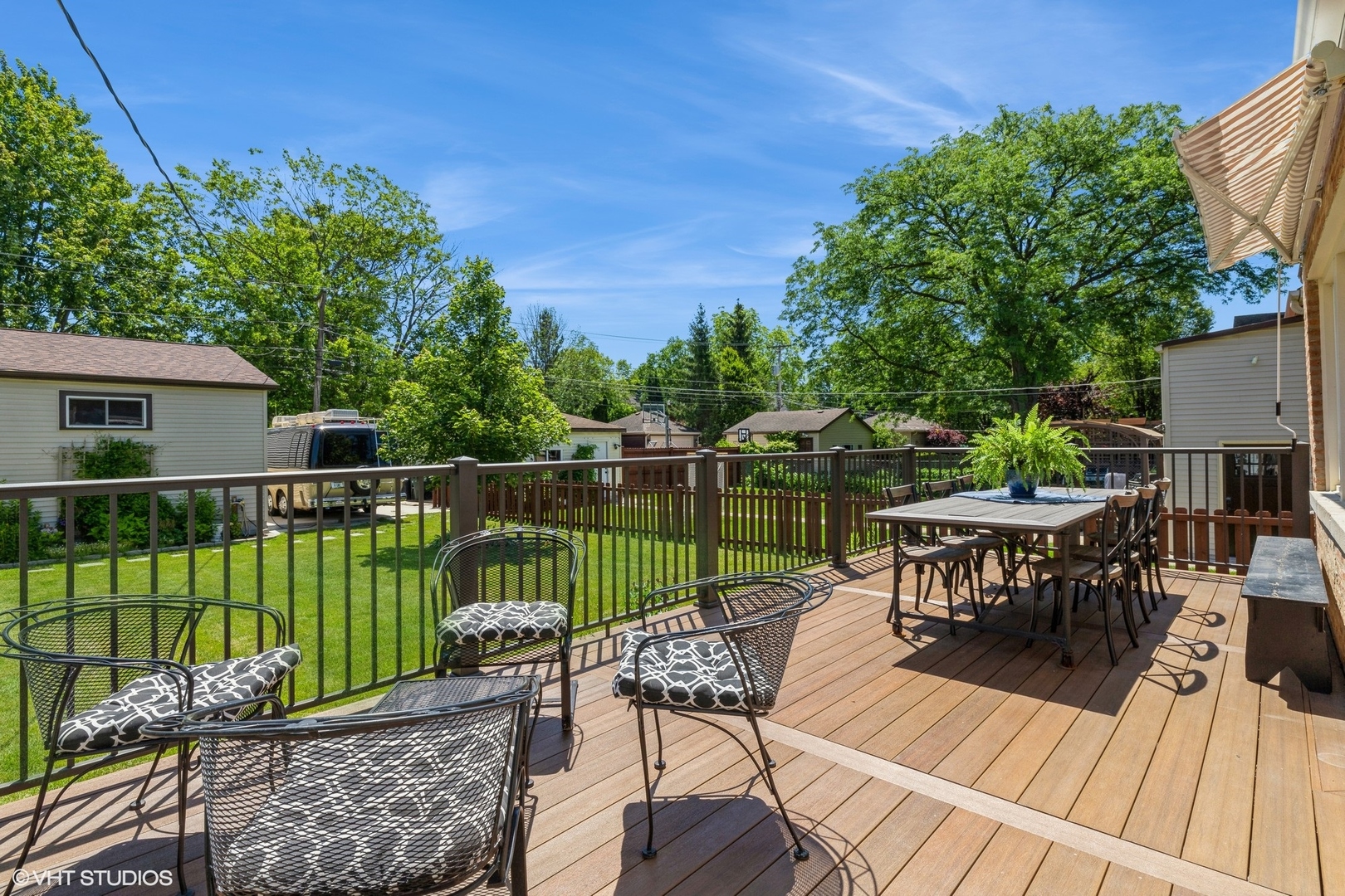 613 South Prospect Avenue Park Ridge, IL 60068 - Photo 24 of 31 a view of a deck with two chair and table