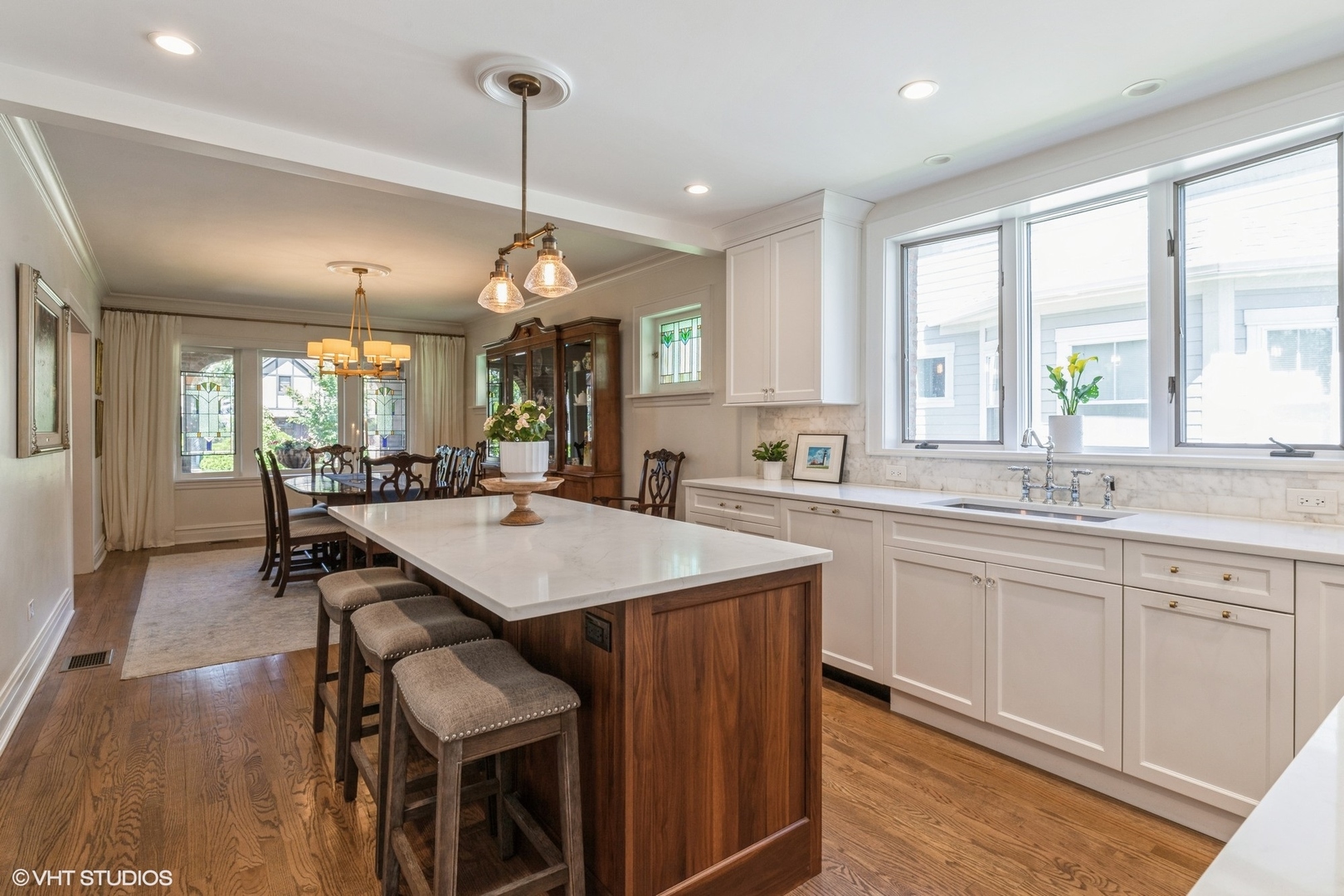 613 South Prospect Avenue Park Ridge, IL 60068 - Photo 7 of 29 a large kitchen with lots of counter space a sink appliances and a large window