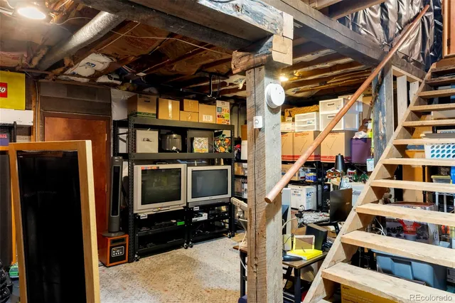 a view of storage and utility room