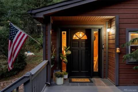 a view of a entryway door of the house