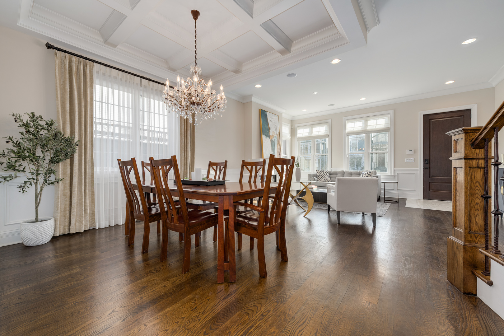 1734 West Fletcher Street Chicago, IL 60657 - Photo 4 of 34 a view of a dining room with furniture window and wooden floor