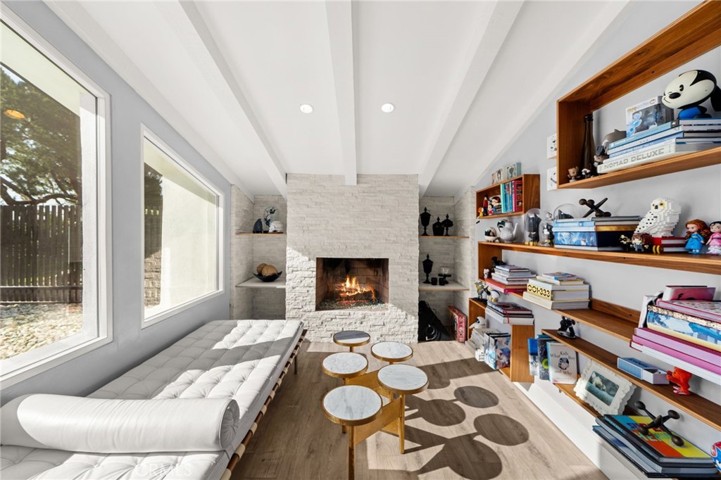 8601 Links Road Buena Park, CA 90621 - Photo 14 of 75 Cozy Den Area with Modern Fireplace
