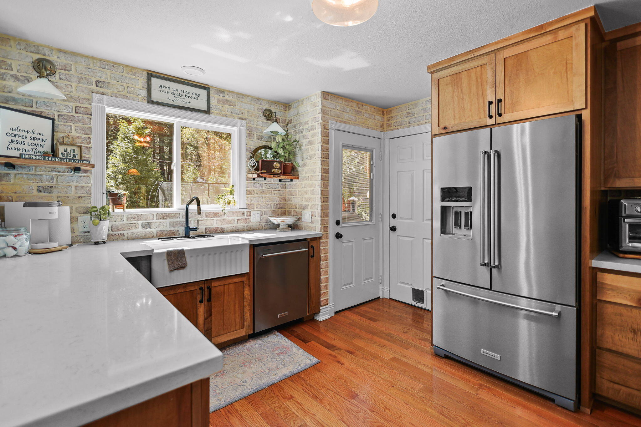 30726 Shingletown Ridge Road Shingletown, CA 96088 - Photo 20 of 84 a kitchen with stainless steel appliances a refrigerator sink and microwave