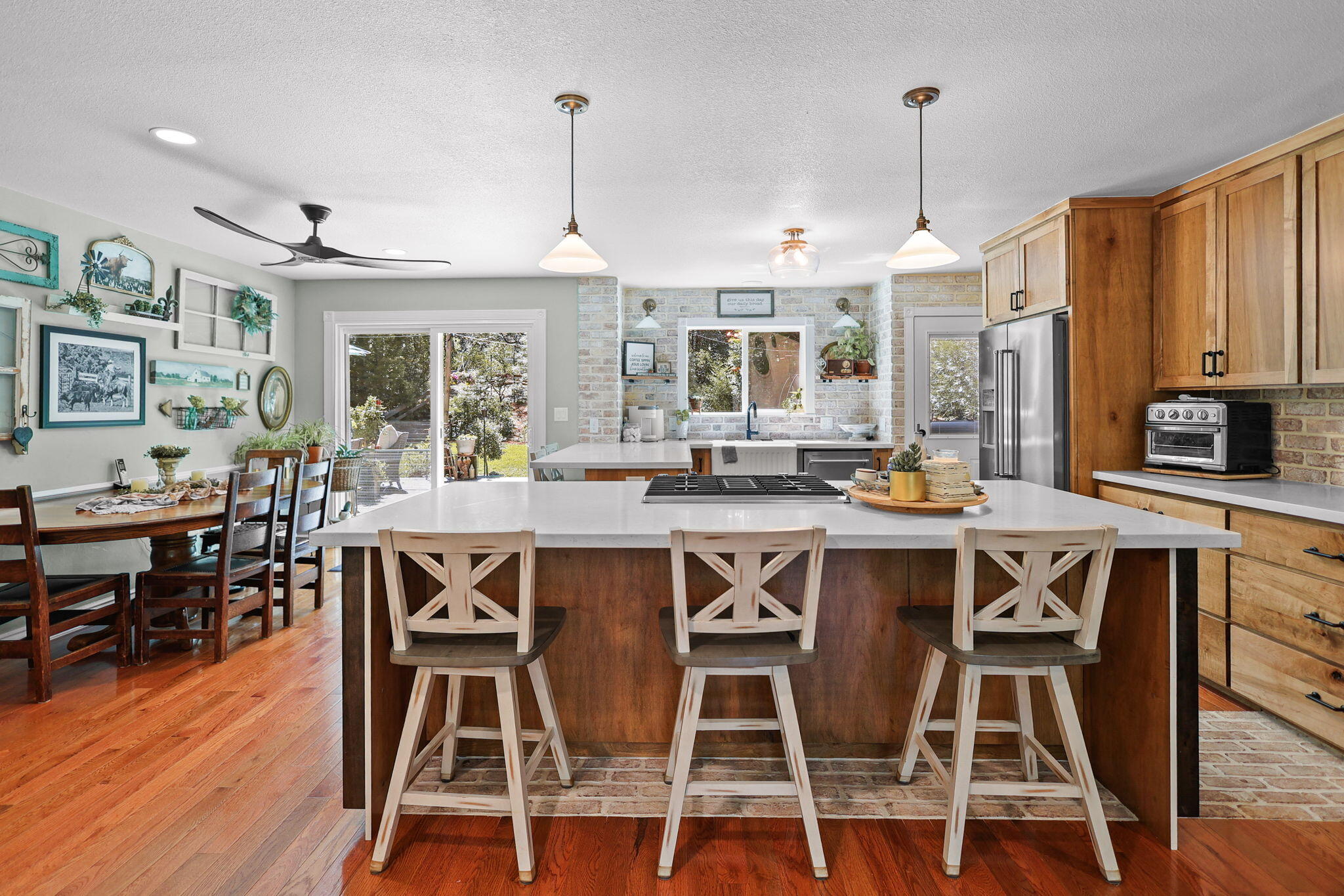 30726 Shingletown Ridge Road Shingletown, CA 96088 - Photo 21 of 84 a view of a dining room with furniture window and wooden floor