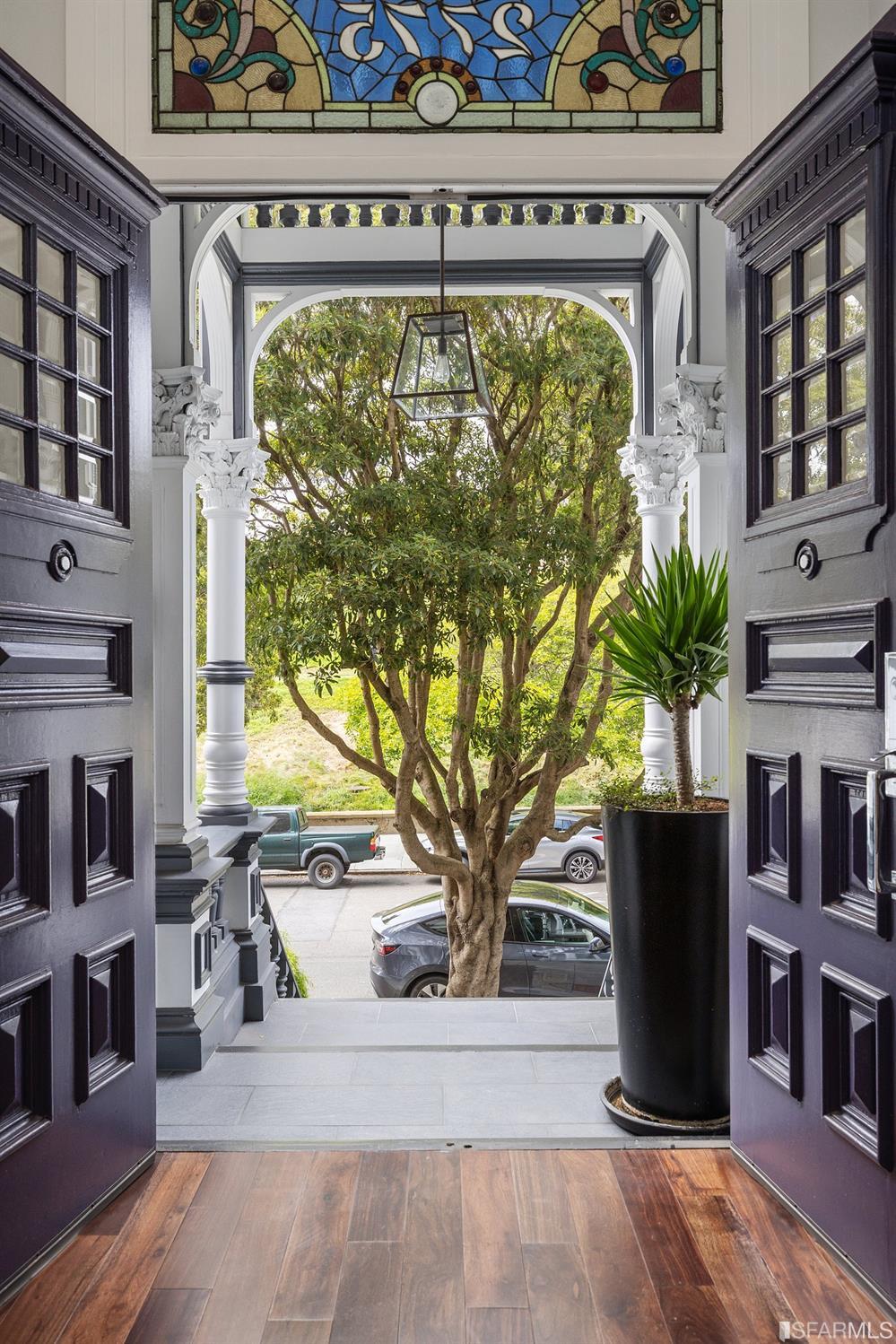 Clay Street San Francisco, CA 94115 - Photo 5 of 90 Gorgeous front entry with outlooks to the greenery across the street.