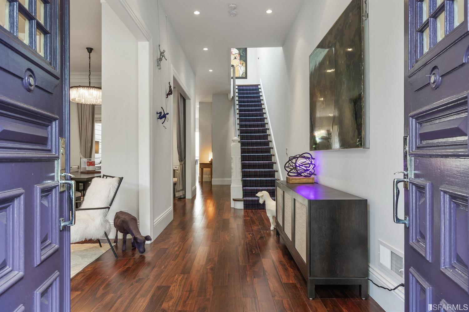 Clay Street San Francisco, CA 94115 - Photo 6 of 90 Entry foyer is grand, a great place to showcase your art and welcome your guests.