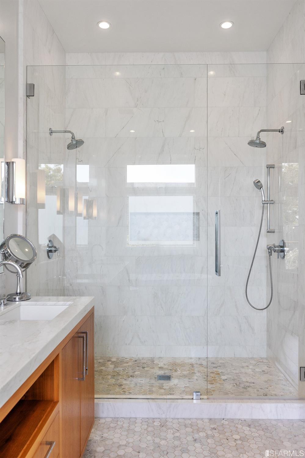 Clay Street San Francisco, CA 94115 - Photo 54 of 90 Detail of the primary bathroom shower.