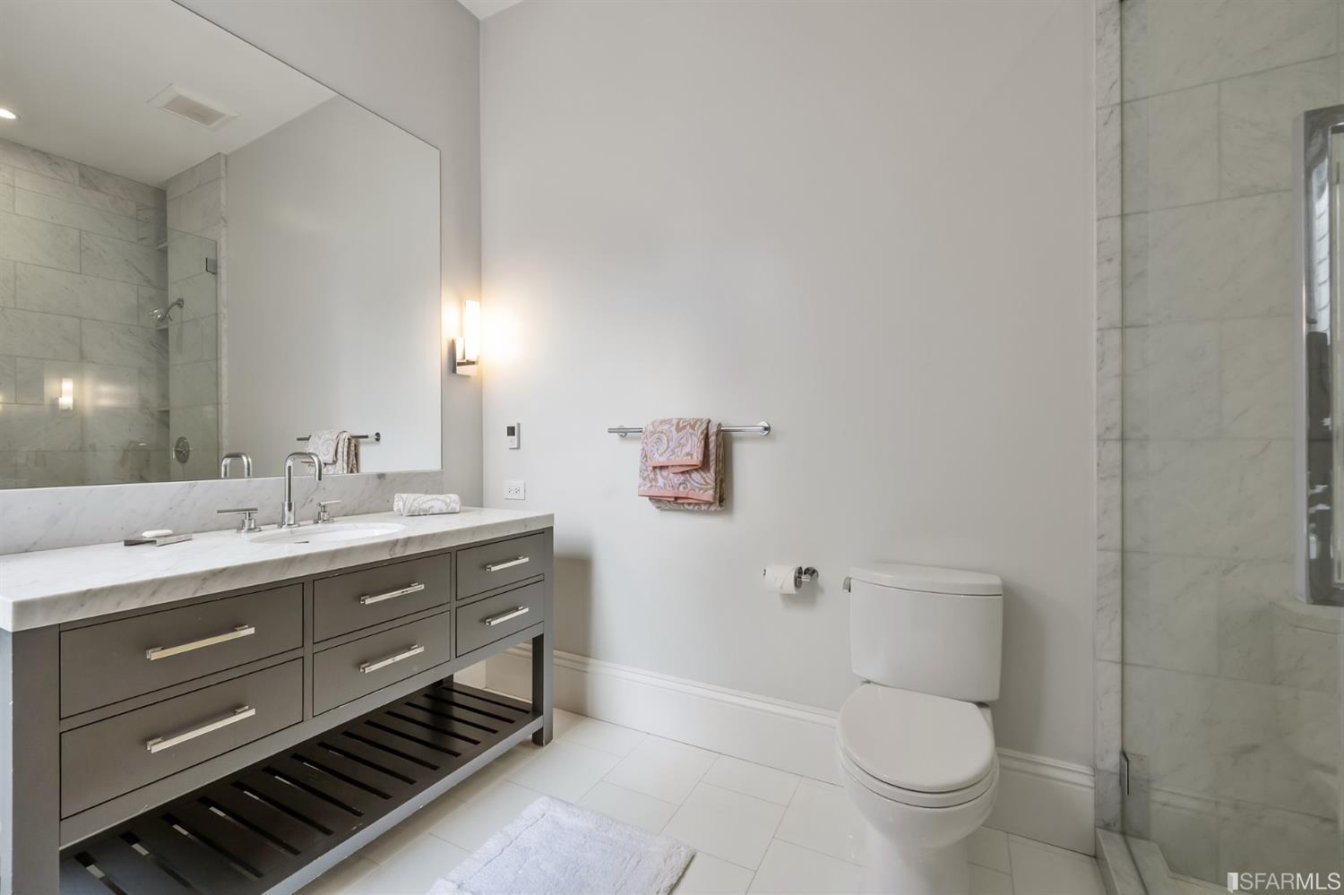 Clay Street San Francisco, CA 94115 - Photo 59 of 90 En-suite guest bath detail on the main bedroom level.