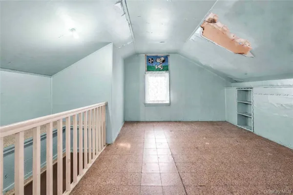 a view of hallway with stairs