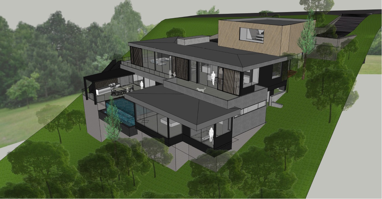 1104 Kennan Road West Lake Hills, TX 78746 - Photo 1 of 20 an aerial view of a house with a big yard