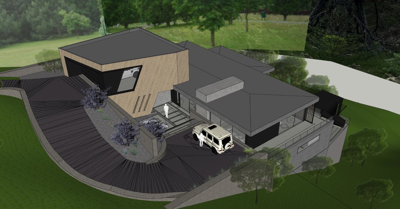 1104 Kennan Road West Lake Hills, TX 78746 - Photo 2 of 20 an aerial view of a house with garden space and street view