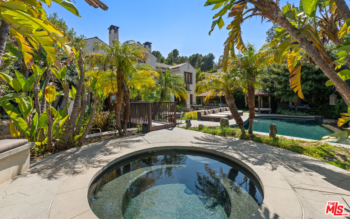 13947 Durham Road Beverly Hills, CA 90210 - Photo 41 of 46 a view of outdoor space and swimming pool
