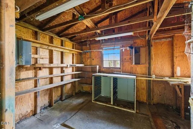 a view of storage and utility room