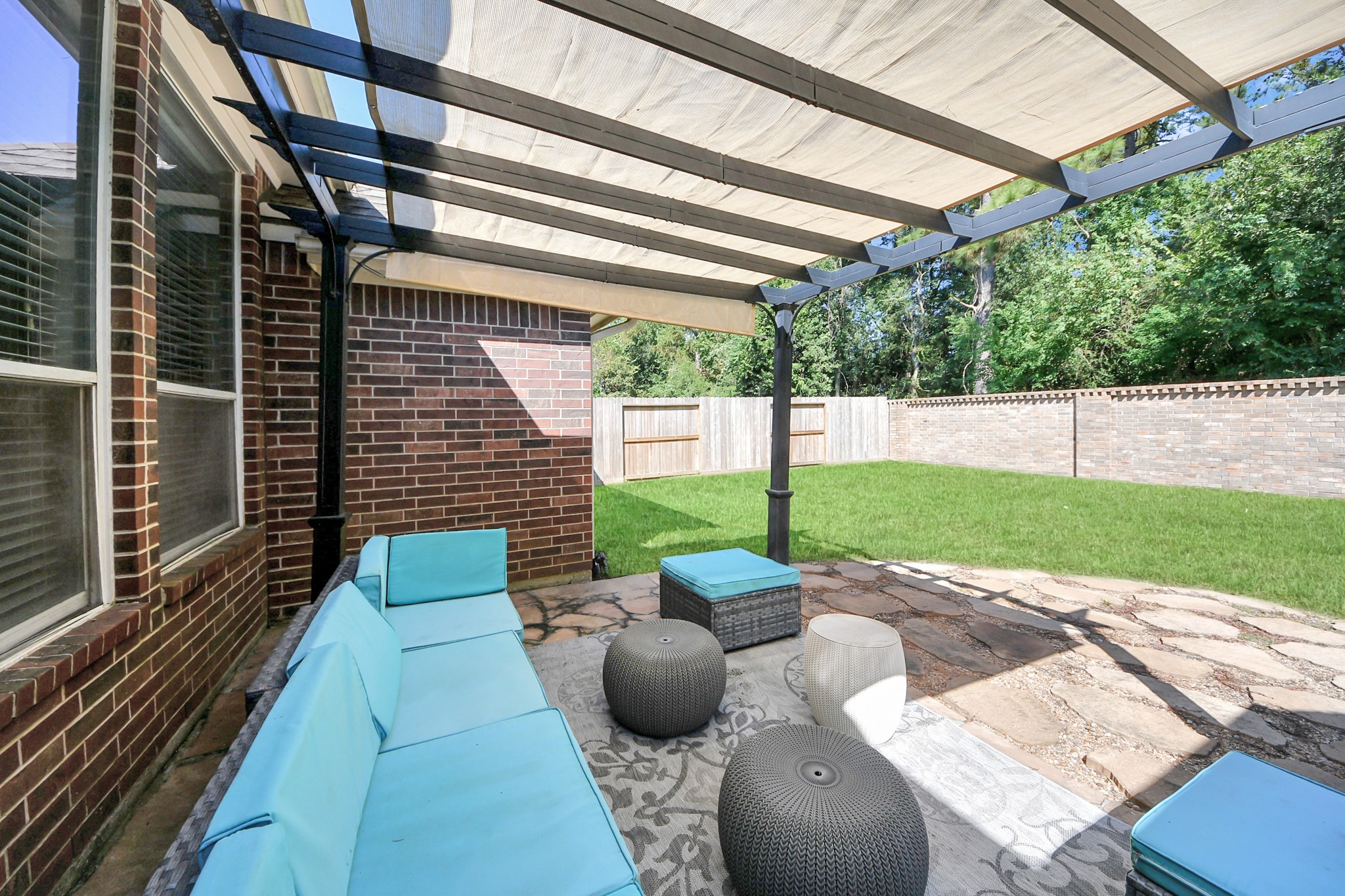 7823 Hazy Brook Lane Humble, TX 77396 - Photo 34 of 36 a view of backyard with patio