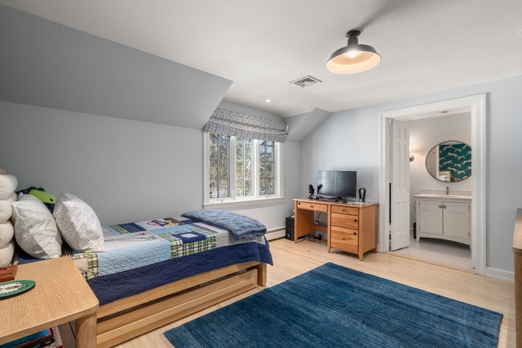 24 Colonial Way Weston, MA 02493 - Photo 21 of 32 a bedroom with furniture and a wooden floor