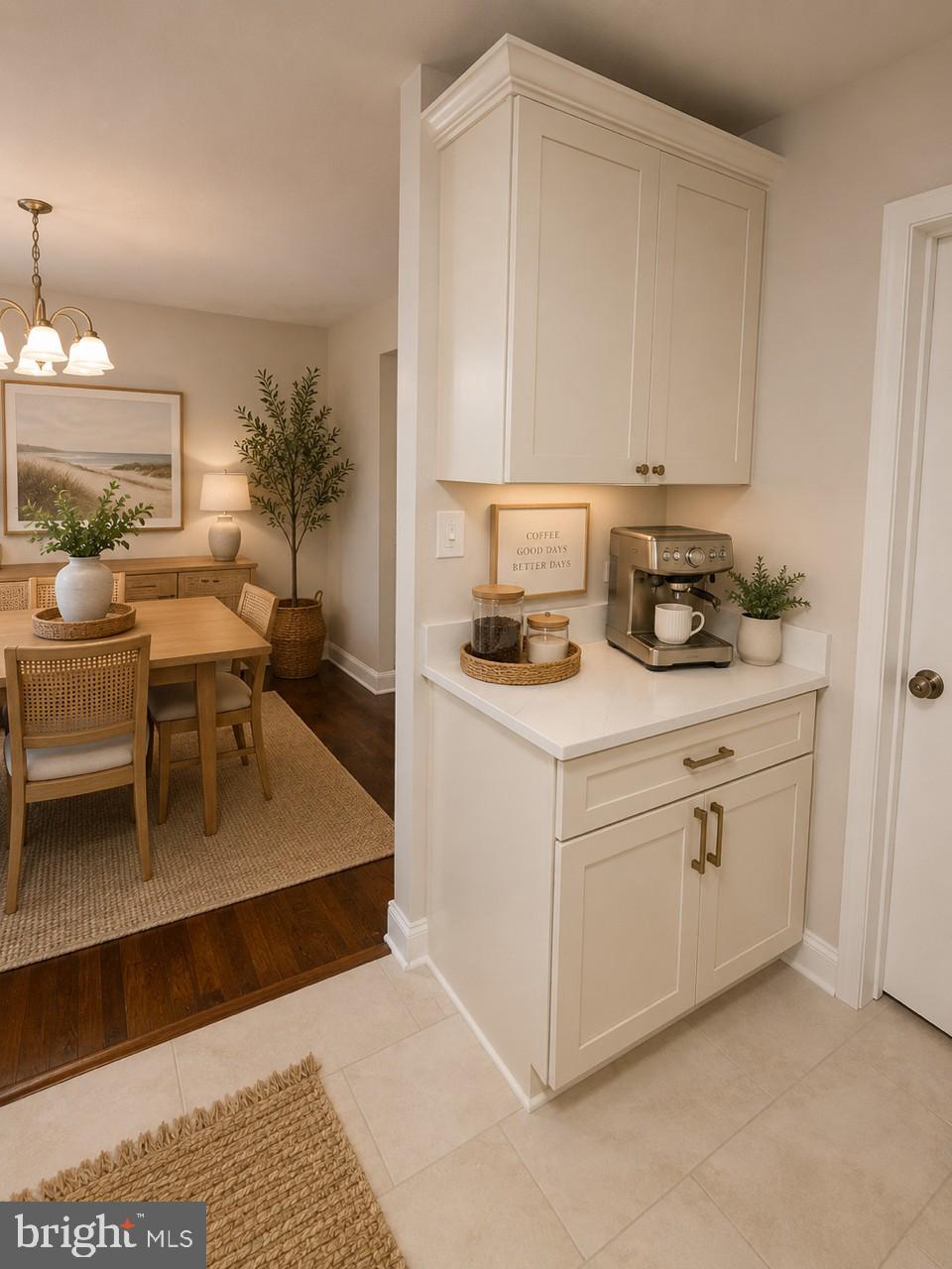 5649 Utrecht Road Baltimore, MD 21206 - Photo 21 of 42 a kitchen with white cabinets and white appliances