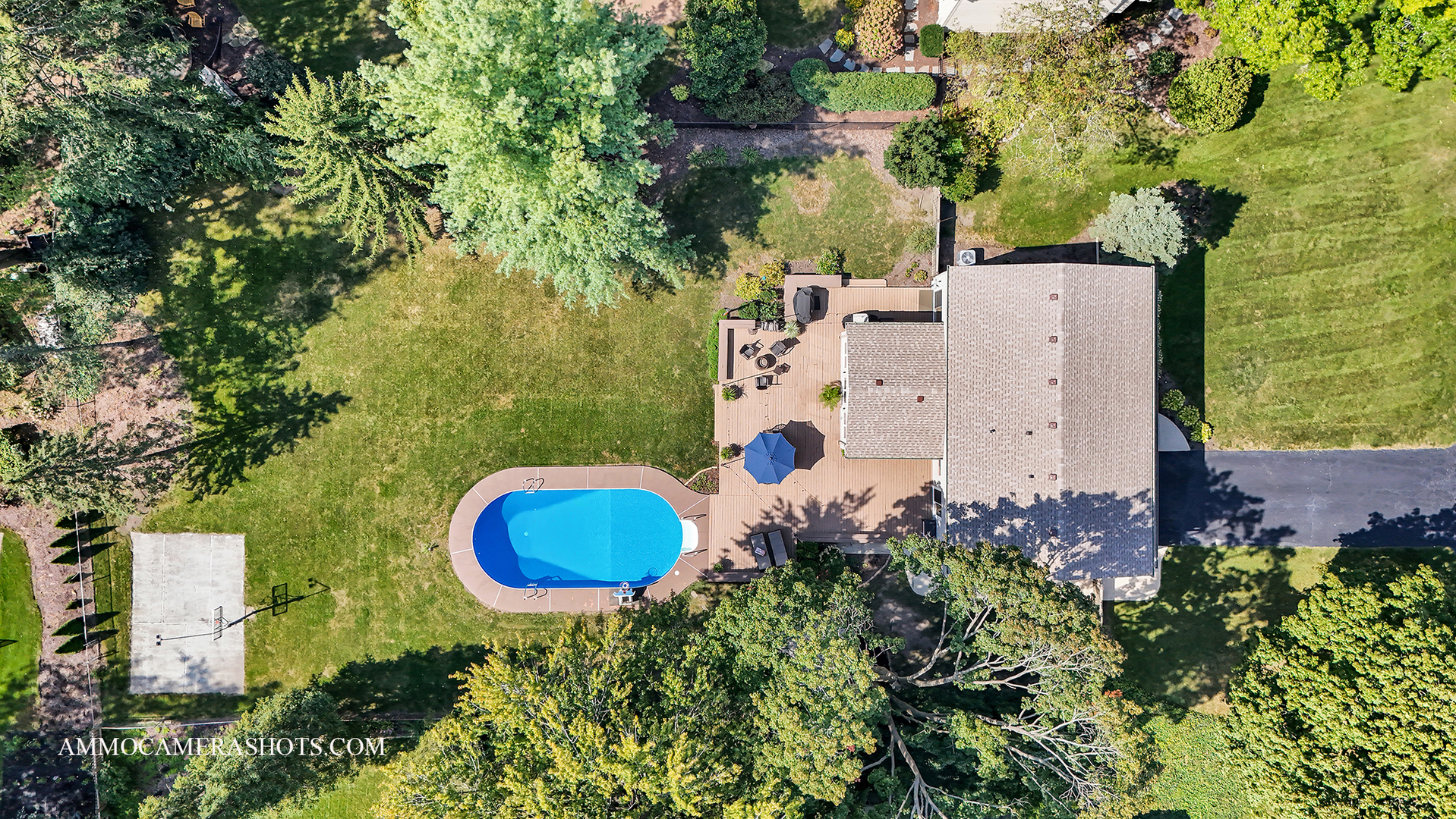 26W275 Tomahawk Drive Wheaton, IL 60189 - Photo 33 of 41 an aerial view of a house with a yard and trees all around