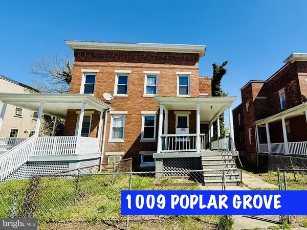 $72,500 | 1009 Poplar Grove Street, Baltimore, MD 21216