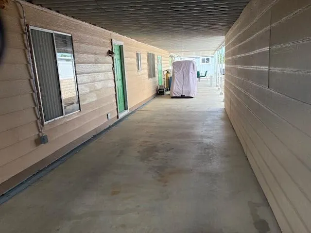 a view of car garage