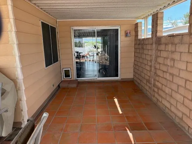 a view of shower and door