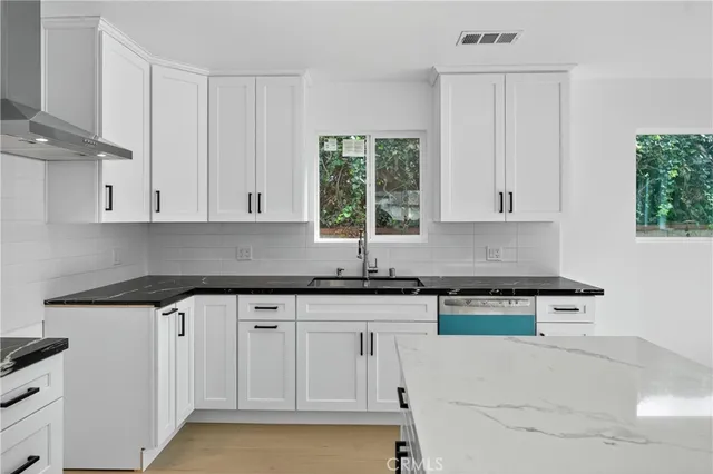 a view of a garden with pathway